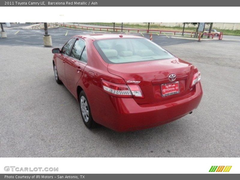 Barcelona Red Metallic / Ash 2011 Toyota Camry LE
