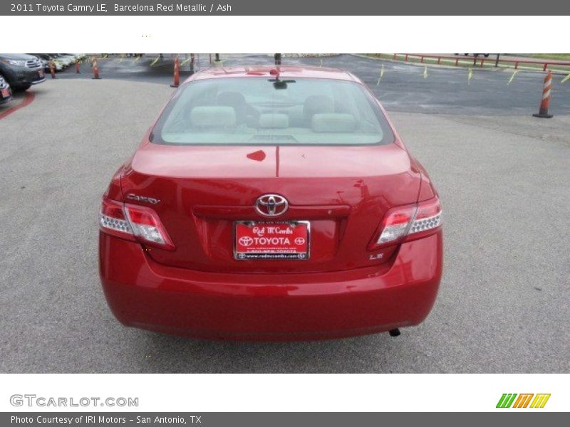 Barcelona Red Metallic / Ash 2011 Toyota Camry LE