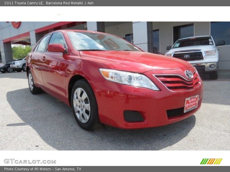 Barcelona Red Metallic / Ash 2011 Toyota Camry LE