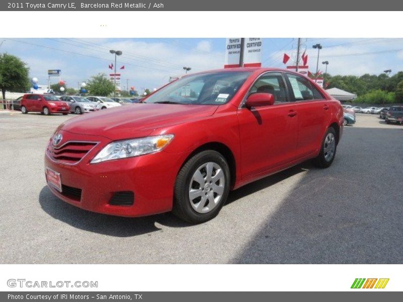 Barcelona Red Metallic / Ash 2011 Toyota Camry LE