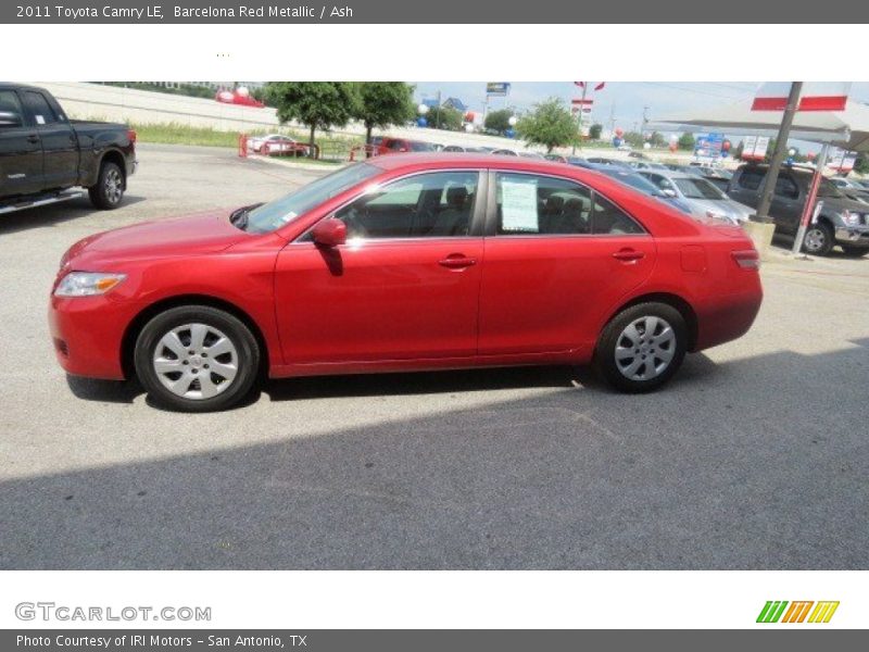 Barcelona Red Metallic / Ash 2011 Toyota Camry LE