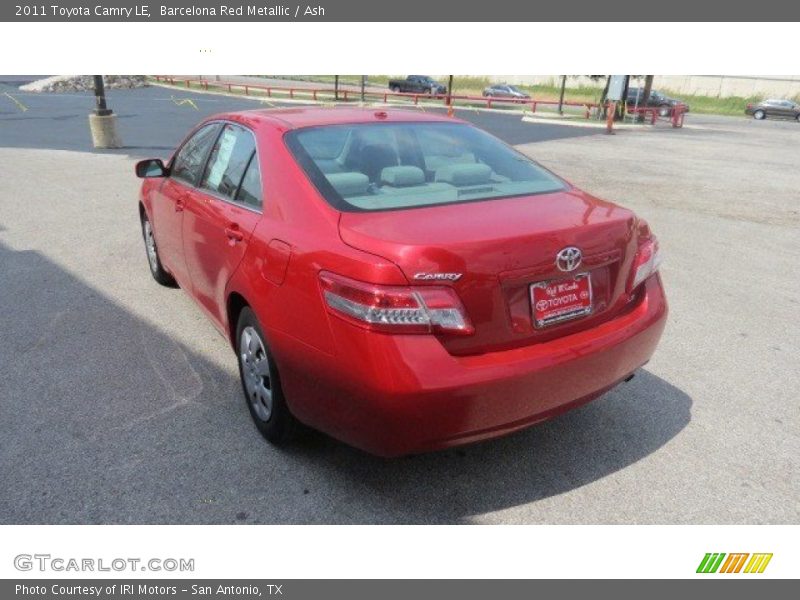 Barcelona Red Metallic / Ash 2011 Toyota Camry LE