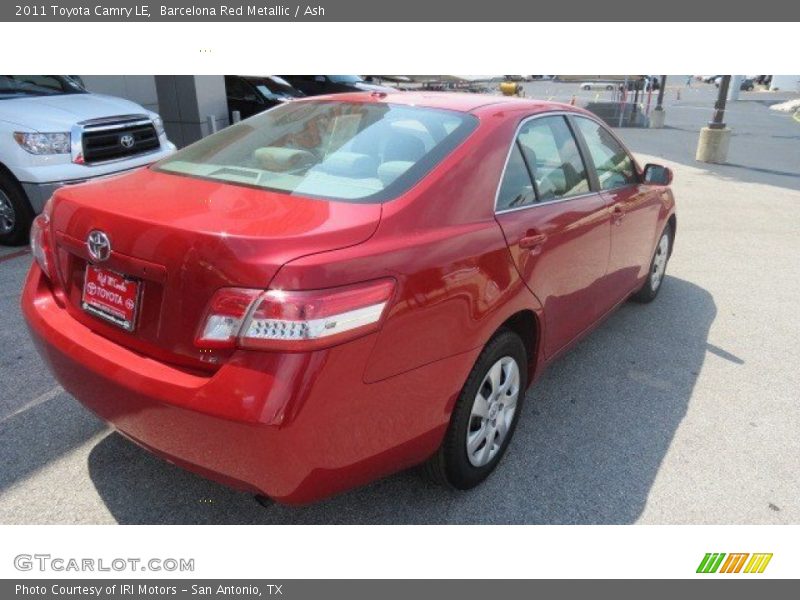 Barcelona Red Metallic / Ash 2011 Toyota Camry LE
