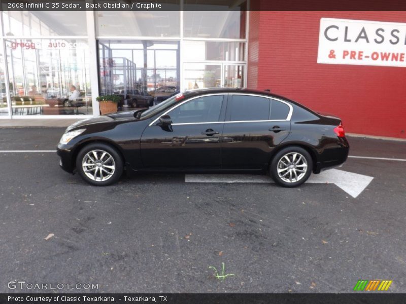 Black Obsidian / Graphite 2008 Infiniti G 35 Sedan