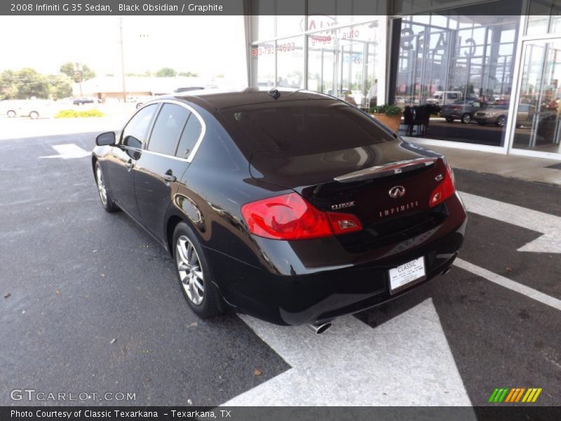 Black Obsidian / Graphite 2008 Infiniti G 35 Sedan