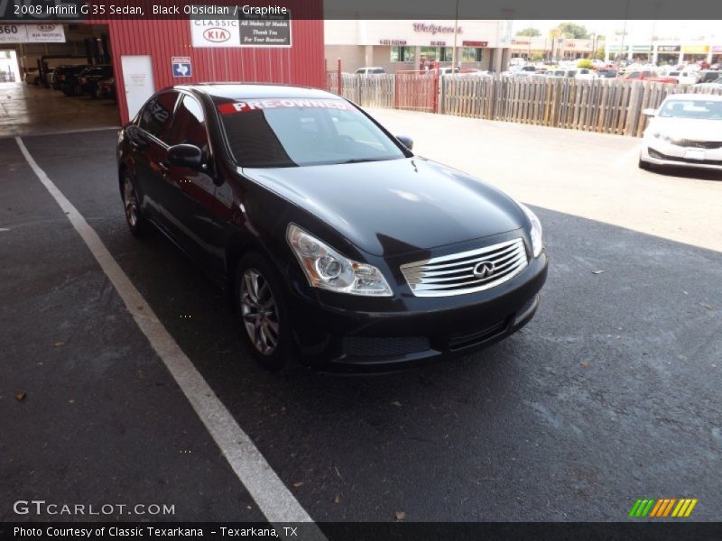 Black Obsidian / Graphite 2008 Infiniti G 35 Sedan