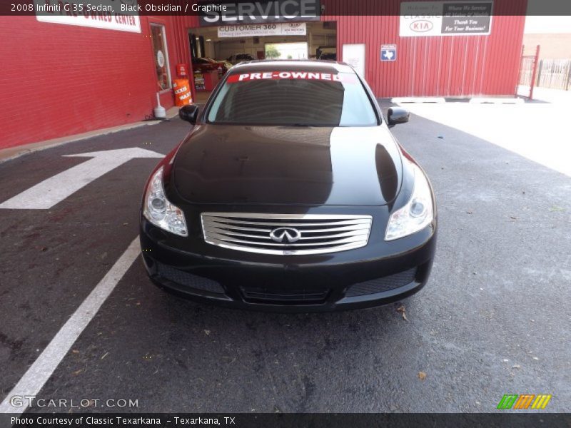 Black Obsidian / Graphite 2008 Infiniti G 35 Sedan