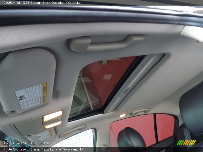 Black Obsidian / Graphite 2008 Infiniti G 35 Sedan