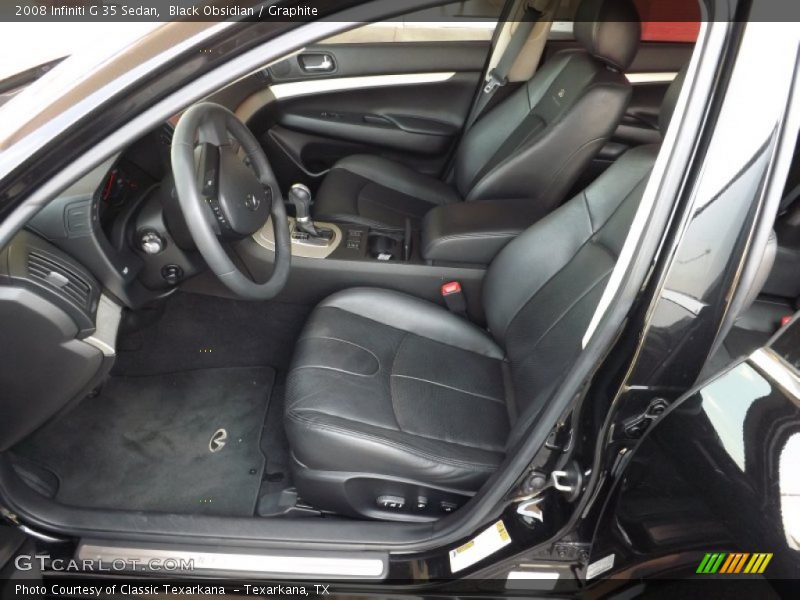 Black Obsidian / Graphite 2008 Infiniti G 35 Sedan
