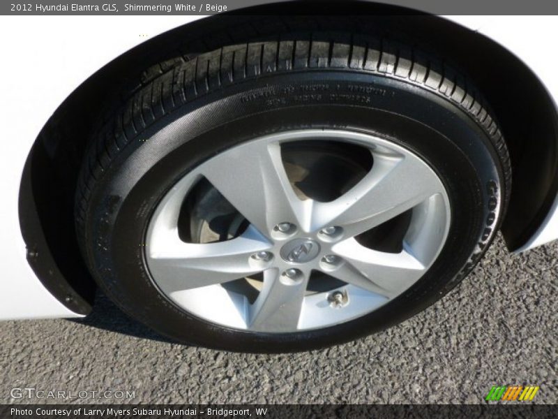 Shimmering White / Beige 2012 Hyundai Elantra GLS