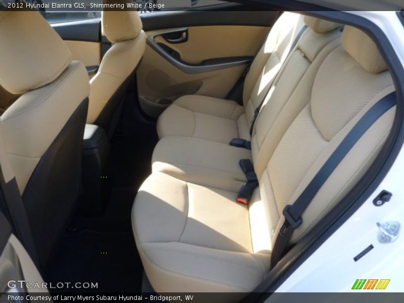Shimmering White / Beige 2012 Hyundai Elantra GLS