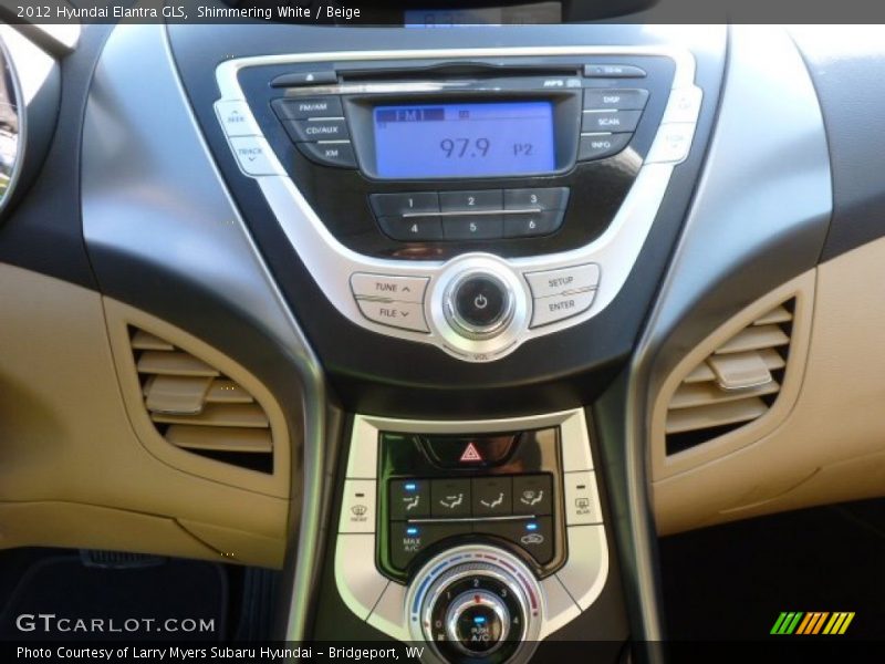 Shimmering White / Beige 2012 Hyundai Elantra GLS