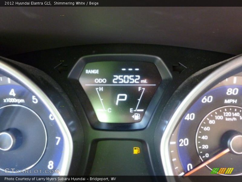 Shimmering White / Beige 2012 Hyundai Elantra GLS