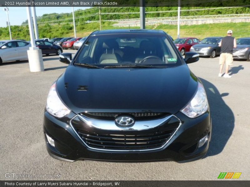 Ash Black / Black/Saddle 2012 Hyundai Tucson Limited AWD