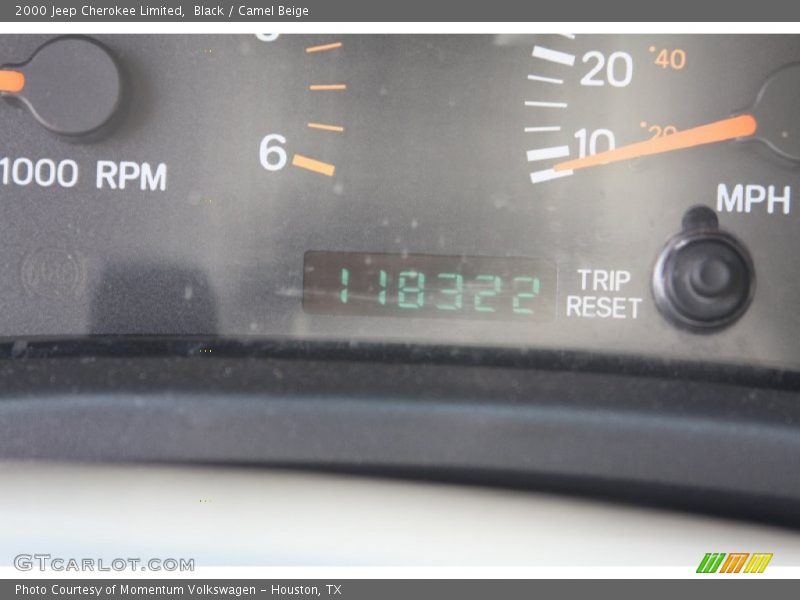Black / Camel Beige 2000 Jeep Cherokee Limited