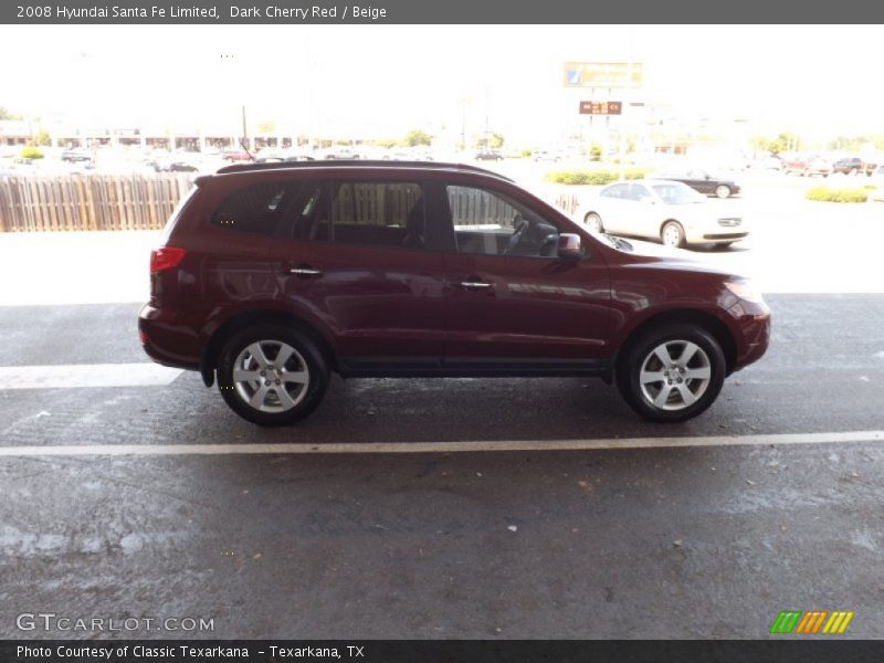 Dark Cherry Red / Beige 2008 Hyundai Santa Fe Limited