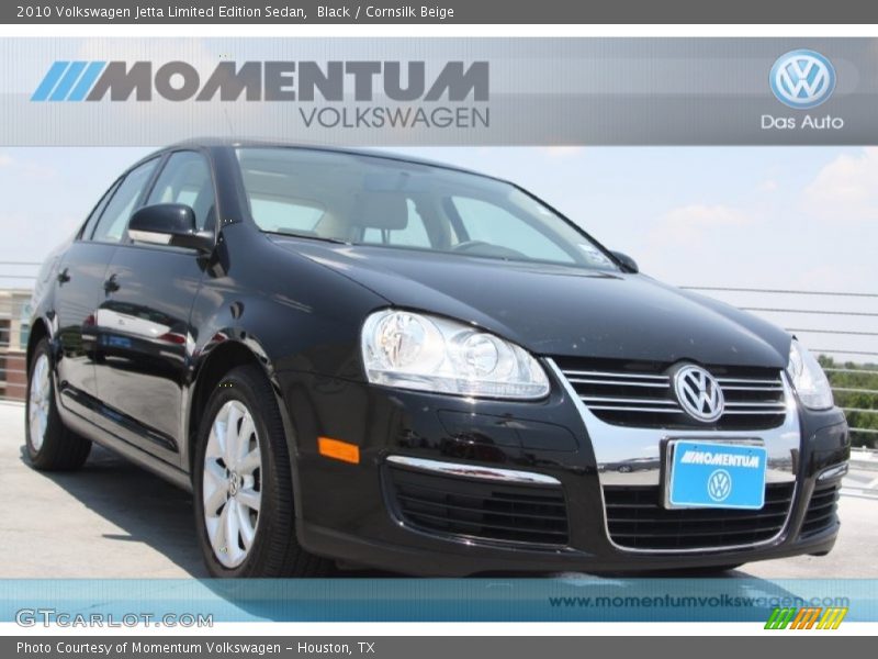 Black / Cornsilk Beige 2010 Volkswagen Jetta Limited Edition Sedan