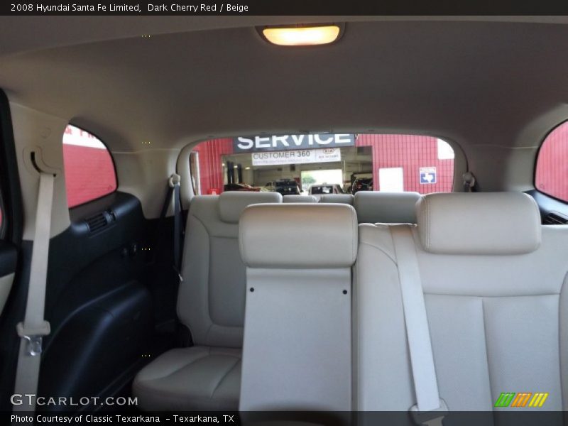 Dark Cherry Red / Beige 2008 Hyundai Santa Fe Limited