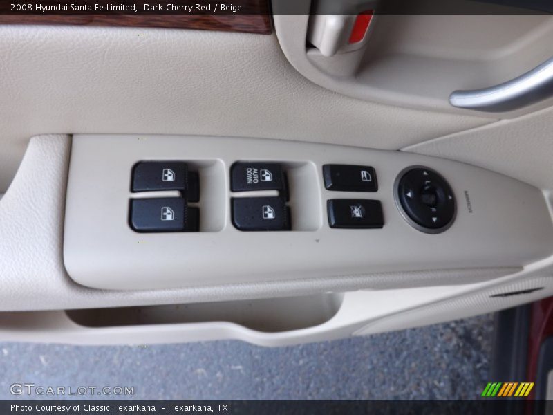 Dark Cherry Red / Beige 2008 Hyundai Santa Fe Limited