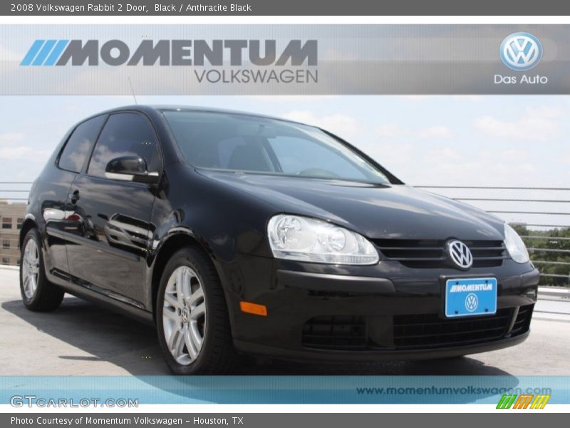 Black / Anthracite Black 2008 Volkswagen Rabbit 2 Door