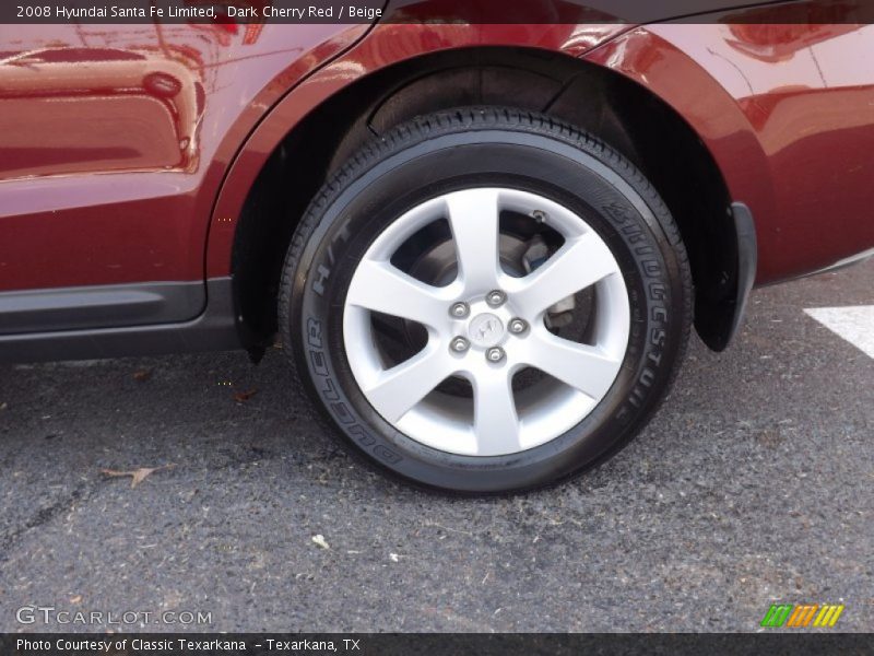Dark Cherry Red / Beige 2008 Hyundai Santa Fe Limited