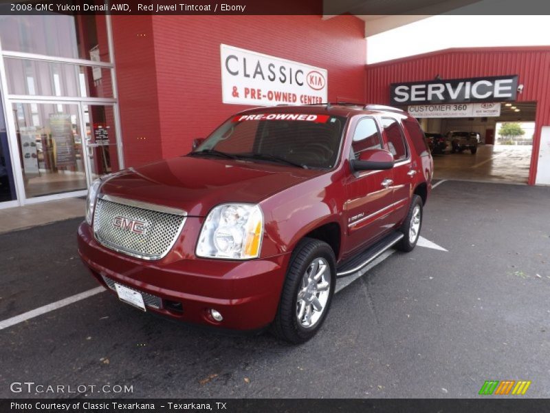 Red Jewel Tintcoat / Ebony 2008 GMC Yukon Denali AWD