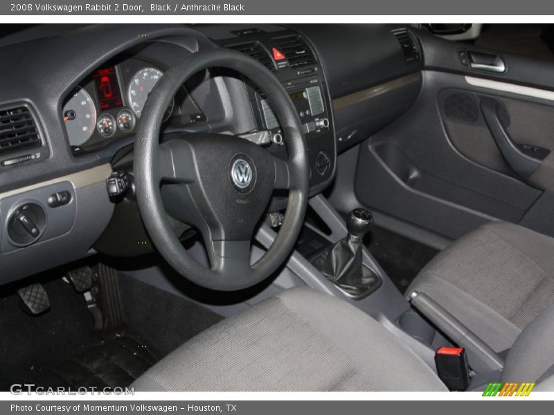 Black / Anthracite Black 2008 Volkswagen Rabbit 2 Door