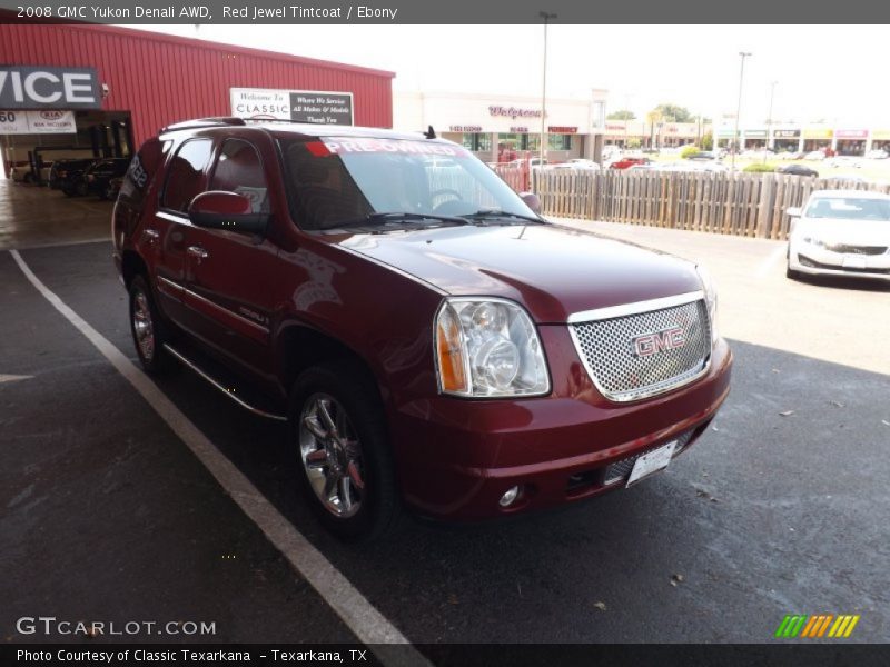 Red Jewel Tintcoat / Ebony 2008 GMC Yukon Denali AWD