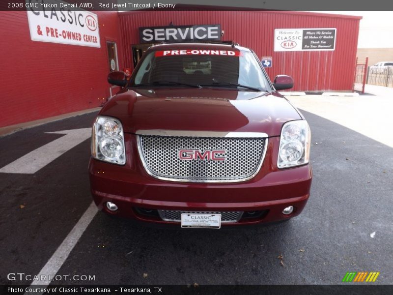 Red Jewel Tintcoat / Ebony 2008 GMC Yukon Denali AWD