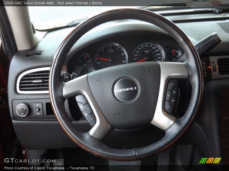 Red Jewel Tintcoat / Ebony 2008 GMC Yukon Denali AWD