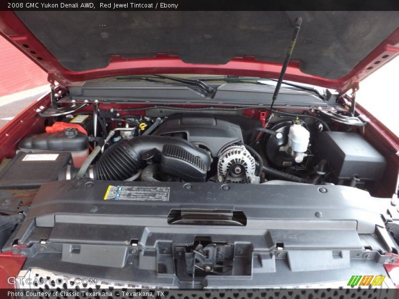 Red Jewel Tintcoat / Ebony 2008 GMC Yukon Denali AWD