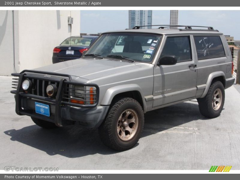 Silverstone Metallic / Agate 2001 Jeep Cherokee Sport