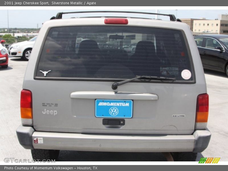 Silverstone Metallic / Agate 2001 Jeep Cherokee Sport