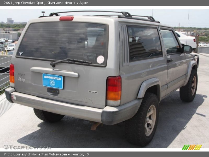 Silverstone Metallic / Agate 2001 Jeep Cherokee Sport