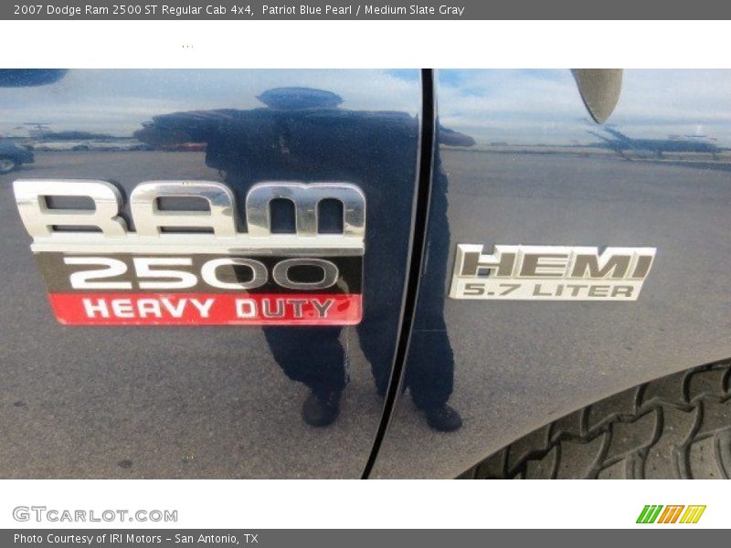 Patriot Blue Pearl / Medium Slate Gray 2007 Dodge Ram 2500 ST Regular Cab 4x4