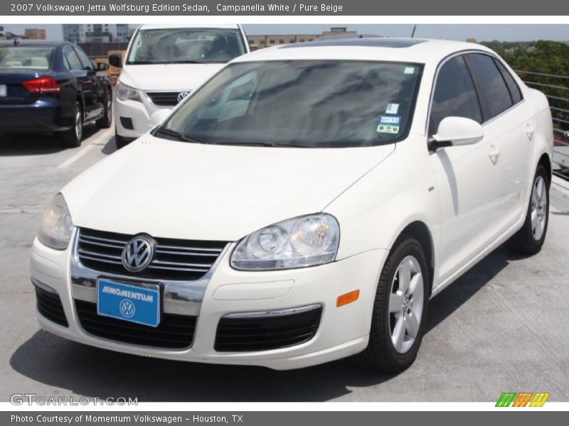 Campanella White / Pure Beige 2007 Volkswagen Jetta Wolfsburg Edition Sedan