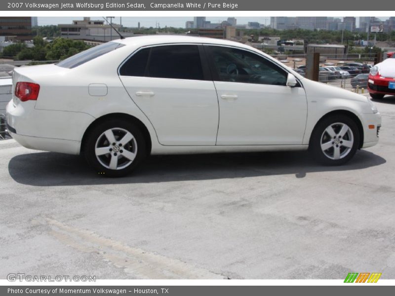 Campanella White / Pure Beige 2007 Volkswagen Jetta Wolfsburg Edition Sedan