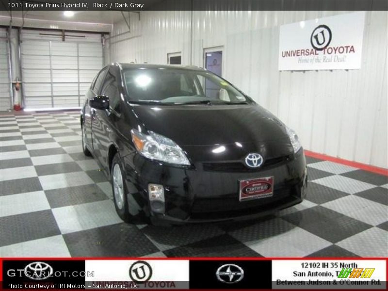 Black / Dark Gray 2011 Toyota Prius Hybrid IV