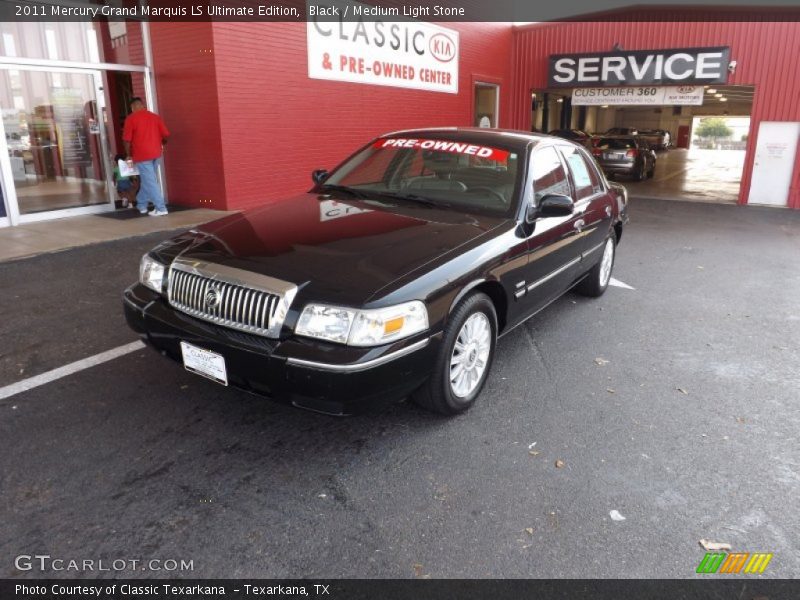 Black / Medium Light Stone 2011 Mercury Grand Marquis LS Ultimate Edition