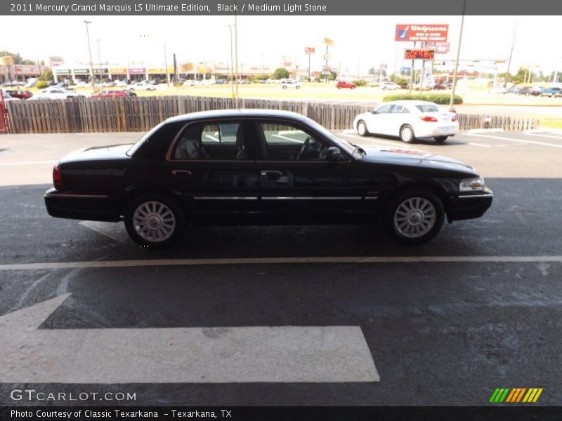 Black / Medium Light Stone 2011 Mercury Grand Marquis LS Ultimate Edition