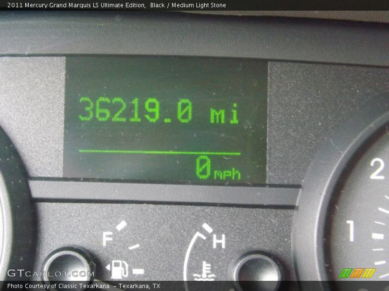 Black / Medium Light Stone 2011 Mercury Grand Marquis LS Ultimate Edition