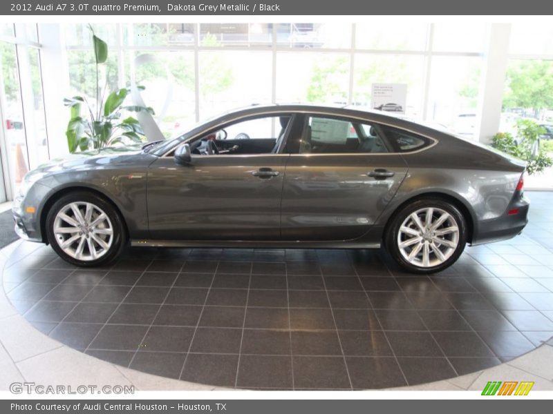 Dakota Grey Metallic / Black 2012 Audi A7 3.0T quattro Premium