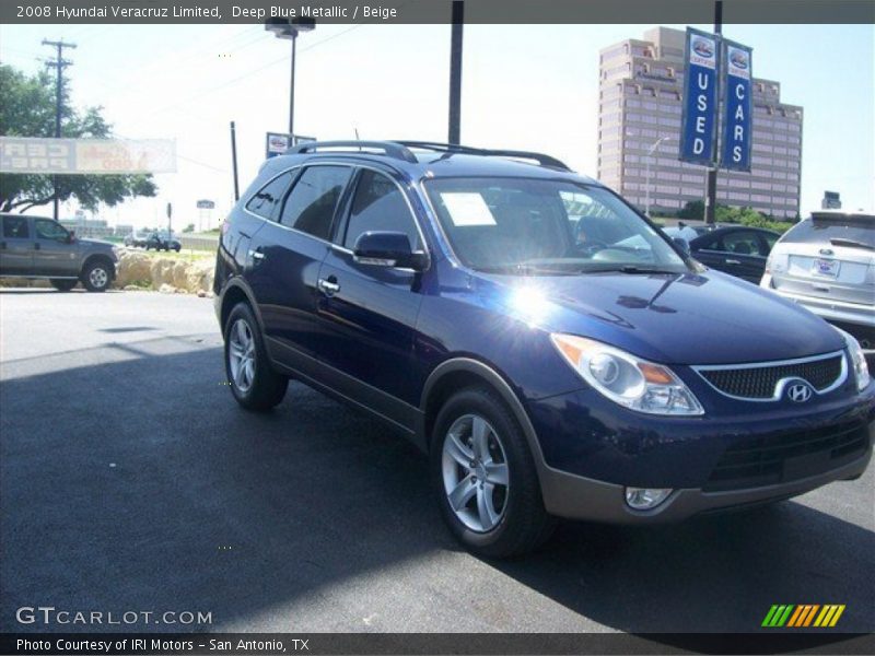 Deep Blue Metallic / Beige 2008 Hyundai Veracruz Limited