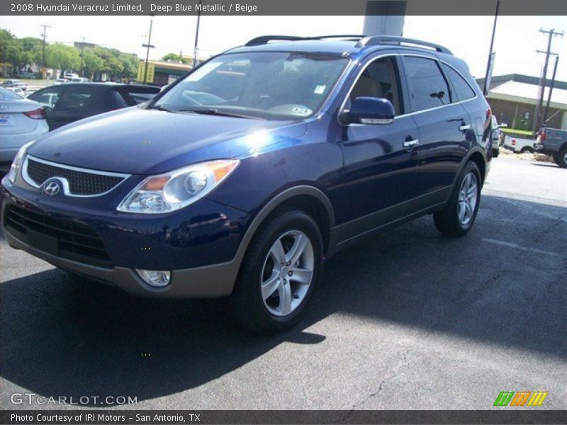 Deep Blue Metallic / Beige 2008 Hyundai Veracruz Limited