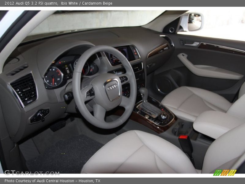 Ibis White / Cardamom Beige 2012 Audi Q5 3.2 FSI quattro