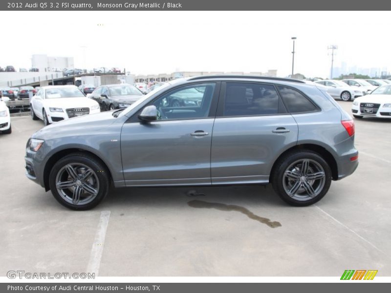 Monsoon Gray Metallic / Black 2012 Audi Q5 3.2 FSI quattro