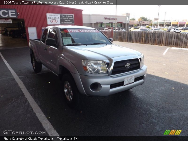 Silver Streak Mica / Graphite Gray 2006 Toyota Tacoma PreRunner Access Cab