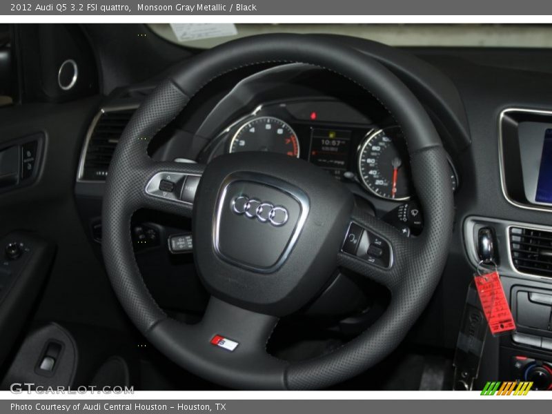 Monsoon Gray Metallic / Black 2012 Audi Q5 3.2 FSI quattro