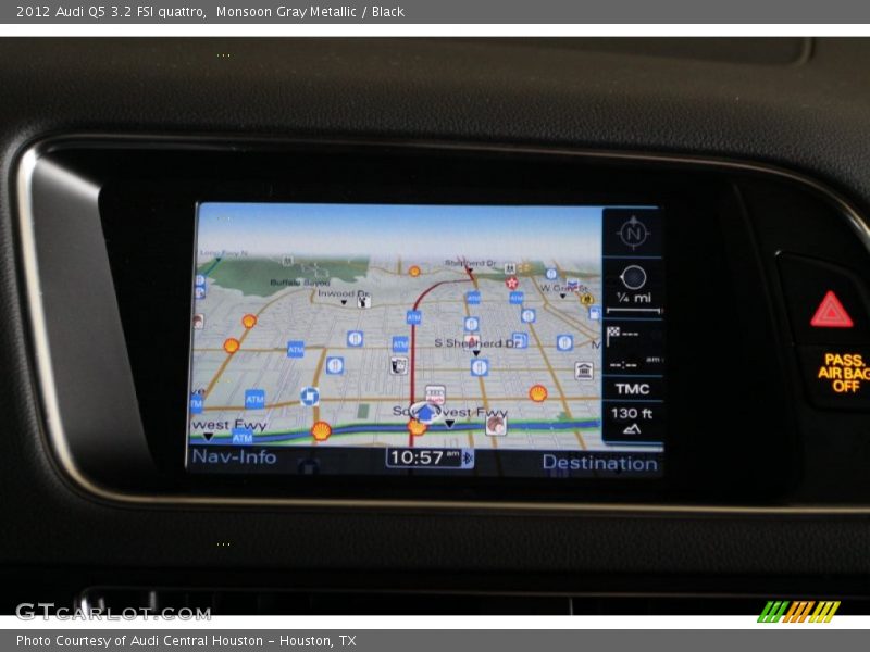 Monsoon Gray Metallic / Black 2012 Audi Q5 3.2 FSI quattro