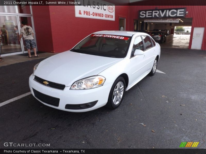 Summit White / Neutral 2011 Chevrolet Impala LT
